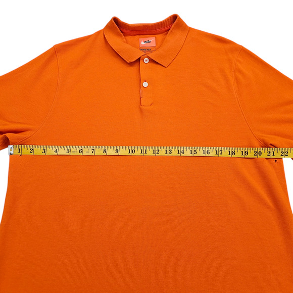 The Nike Polo Shirt Mens Large Orange Dri Fit Short Sleeve - Picture 11 of 12